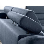 HOEKSTOELSET, donkerblauwe stof thumbnail 4