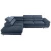 HOEKSTOELSET, donkerblauwe stof