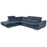 HOEKSTOELSET, donkerblauwe stof thumbnail 2