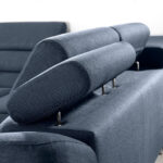 HOEKSTOELSET, donkerblauwe stof thumbnail 4