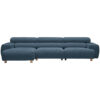 HOEKSTOELSET, velours donkerblauw
