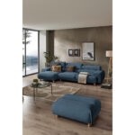 HOEKSTOELSET, velours donkerblauw thumbnail 4