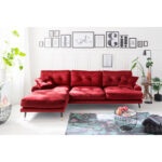 HOEKZITSET, donkerrood fluweel thumbnail 1