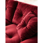 HOEKZITSET, donkerrood fluweel thumbnail 5