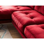 HOEKZITSET, donkerrood fluweel thumbnail 6