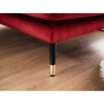 HOEKZITSET, donkerrood fluweel thumbnail 4