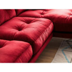 HOEKZITSET, donkerrood fluweel thumbnail 5