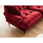 HOEKZITSET, donkerrood fluweel thumbnail 6