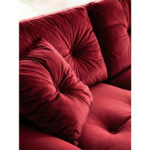 HOEKZITSET, donkerrood fluweel thumbnail 7