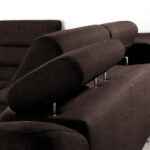 HOEKSTOELSET, donkerbruine stof thumbnail 4