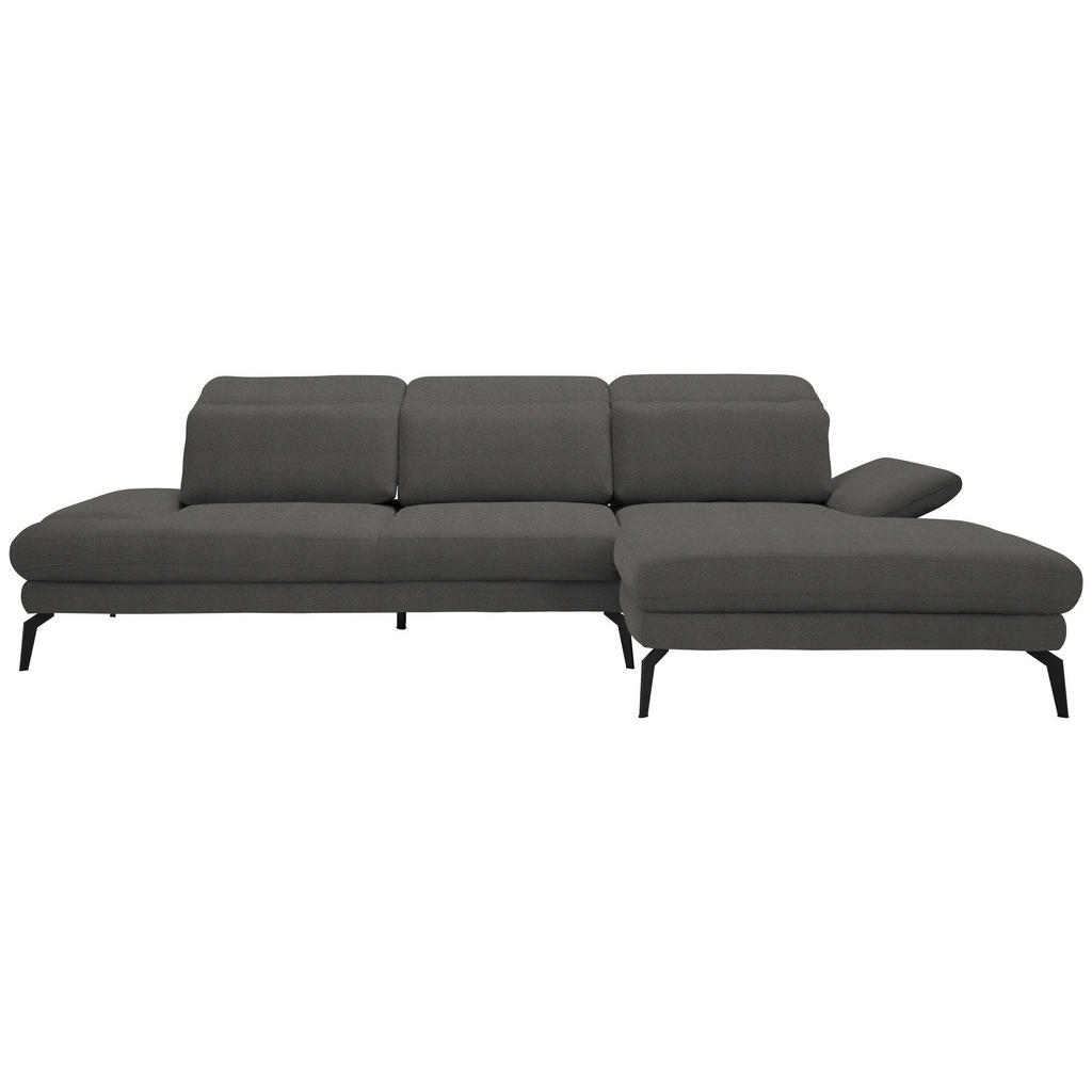 HOEKSTOELENSET, donkergrijs chenille