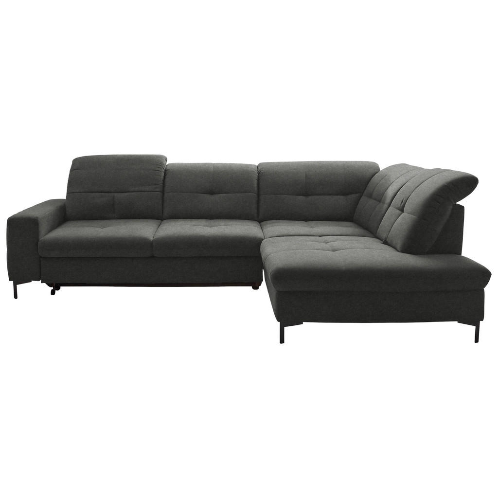 HOEKSTOELENSET, donkergrijs chenille