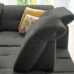 HOEKSTOELENSET, donkergrijs chenille thumbnail 4