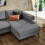 HOEKSTOELENSET, donkergrijs chenille thumbnail 5