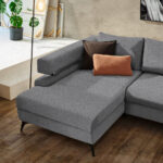 HOEKSTOELENSET, donkergrijs chenille thumbnail 6