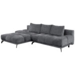 HOEKSTOELENSET, donkergrijs chenille thumbnail 6