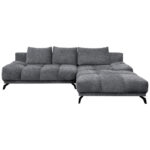 HOEKSTOELENSET, donkergrijs chenille thumbnail 1