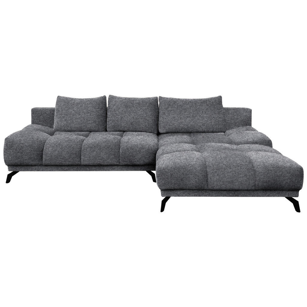 HOEKSTOELENSET, donkergrijs chenille