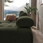 HOEKZITSET, velours donkergroen thumbnail 5