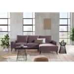 HOEKSTOELENSET, velours paars thumbnail 2