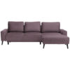 HOEKSTOELENSET, velours paars