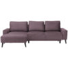 HOEKSTOELENSET, velours paars