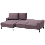 HOEKSTOELENSET, velours paars thumbnail 3