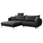 HOEKZITSET, velours antraciet thumbnail 2