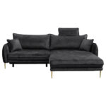 HOEKZITSET, velours antraciet thumbnail 5