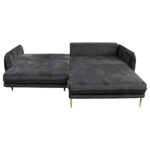 HOEKZITSET, velours antraciet thumbnail 6