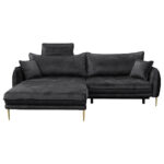 HOEKZITSET, velours antraciet thumbnail 5