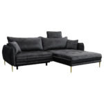 HOEKZITSET, velours antraciet thumbnail 2