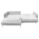 HOEKSTOELENSET, veloursblauw thumbnail 4