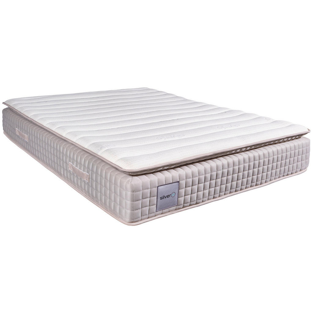 BED MET POCKET SPRING SILVER-UP KUSSENBLAD 180/200 cm