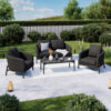 LOUNGESET stof aluminium