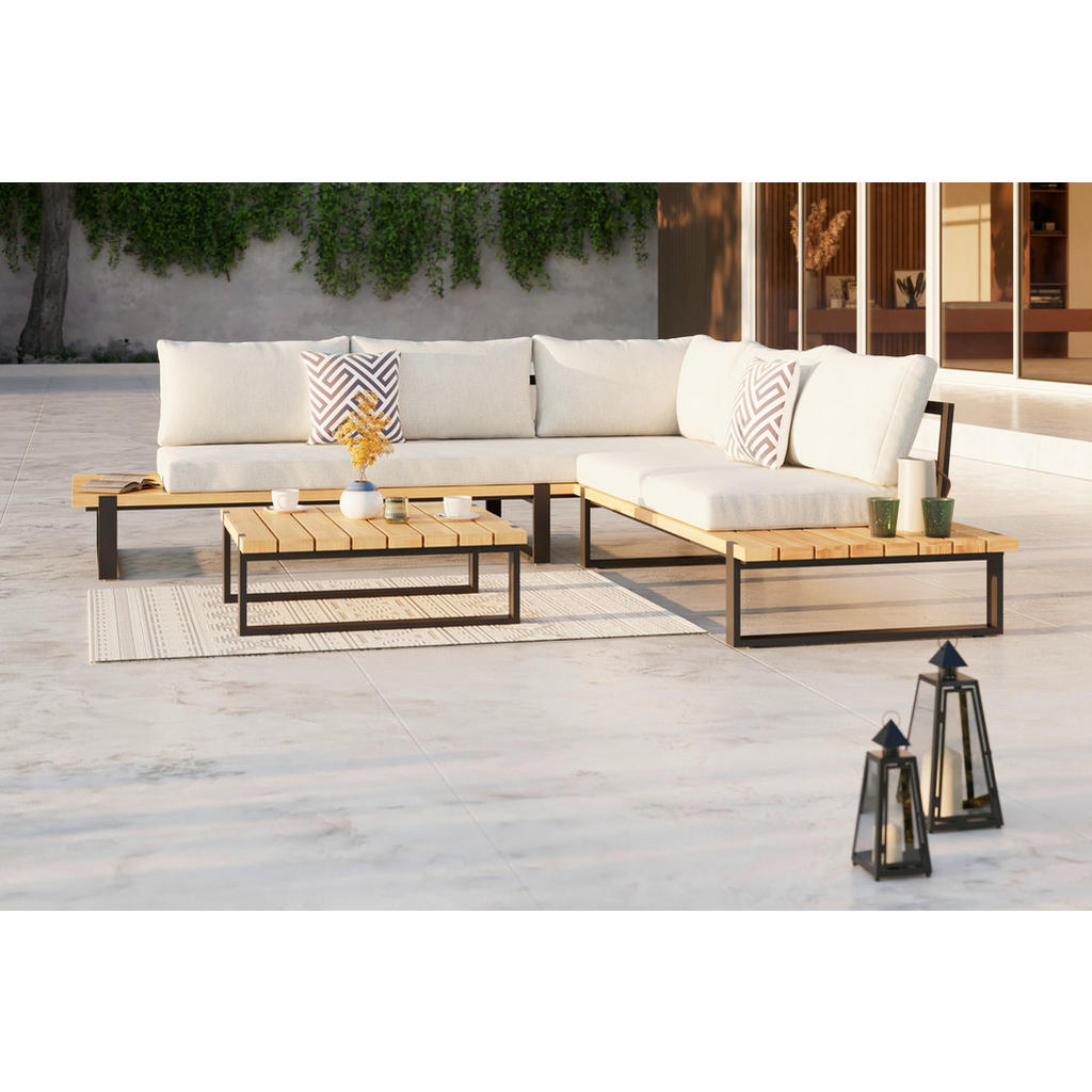 LOUNGESET teak aluminium