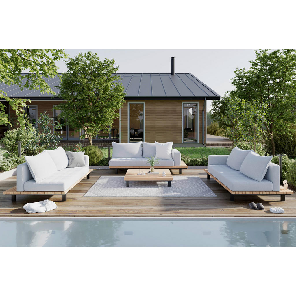 LOUNGESET teak aluminium