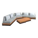 LOUNGESET teak aluminium thumbnail 2
