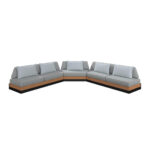 LOUNGESET teak aluminium thumbnail 6