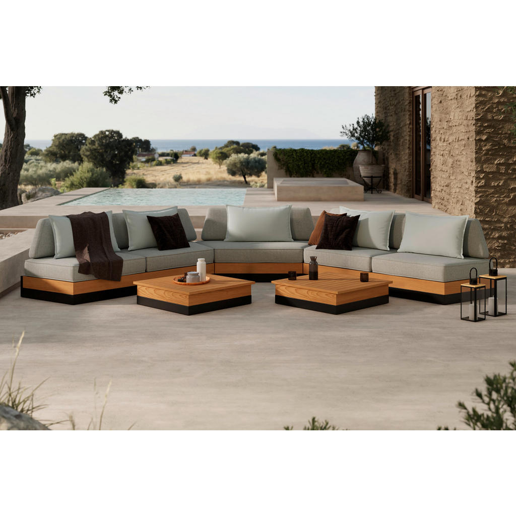 LOUNGESET teak aluminium