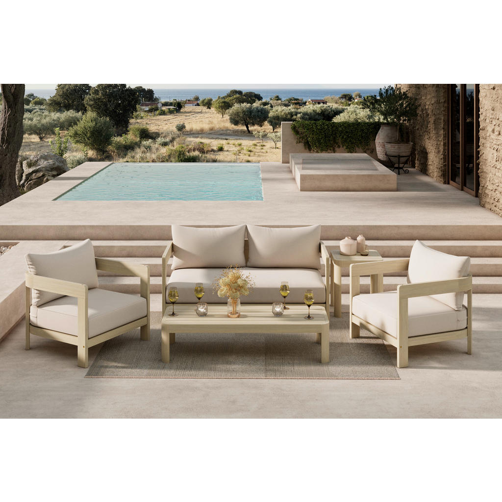 LOUNGESET acacia massief