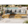 LOUNGE GARNITURA acacia volledig massief
