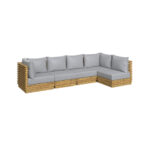 LOUNGE GARNITURA acacia volledig massief thumbnail 6