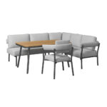 LOUNGE SET stof aluminium, staal thumbnail 2