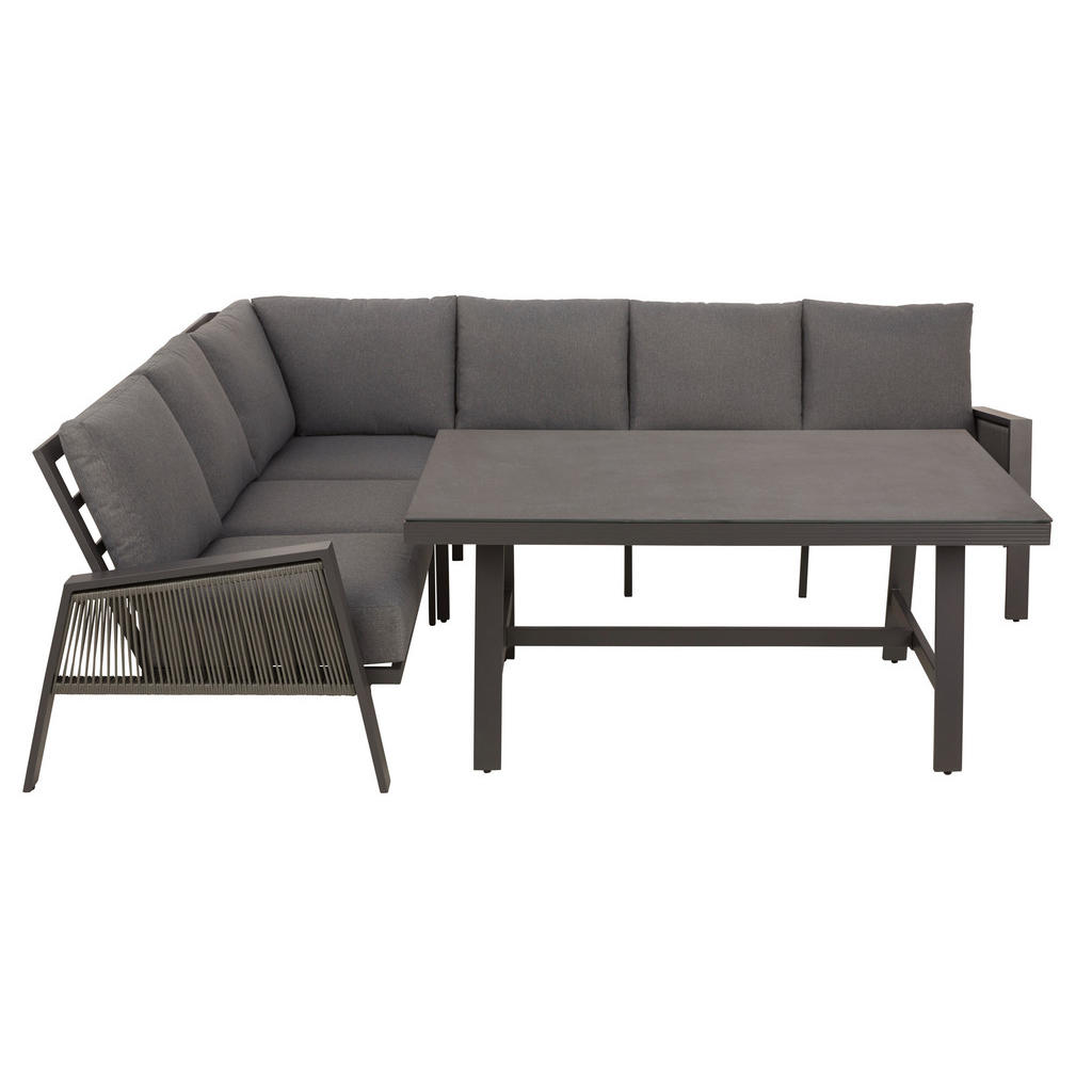 LOUNGESET stof aluminium