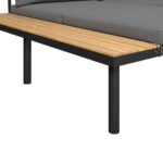 LOUNGE SET stof acacia massief ijzer thumbnail 7