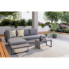 LOUNGESET stof aluminium