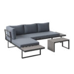 LOUNGESET stof aluminium thumbnail 4