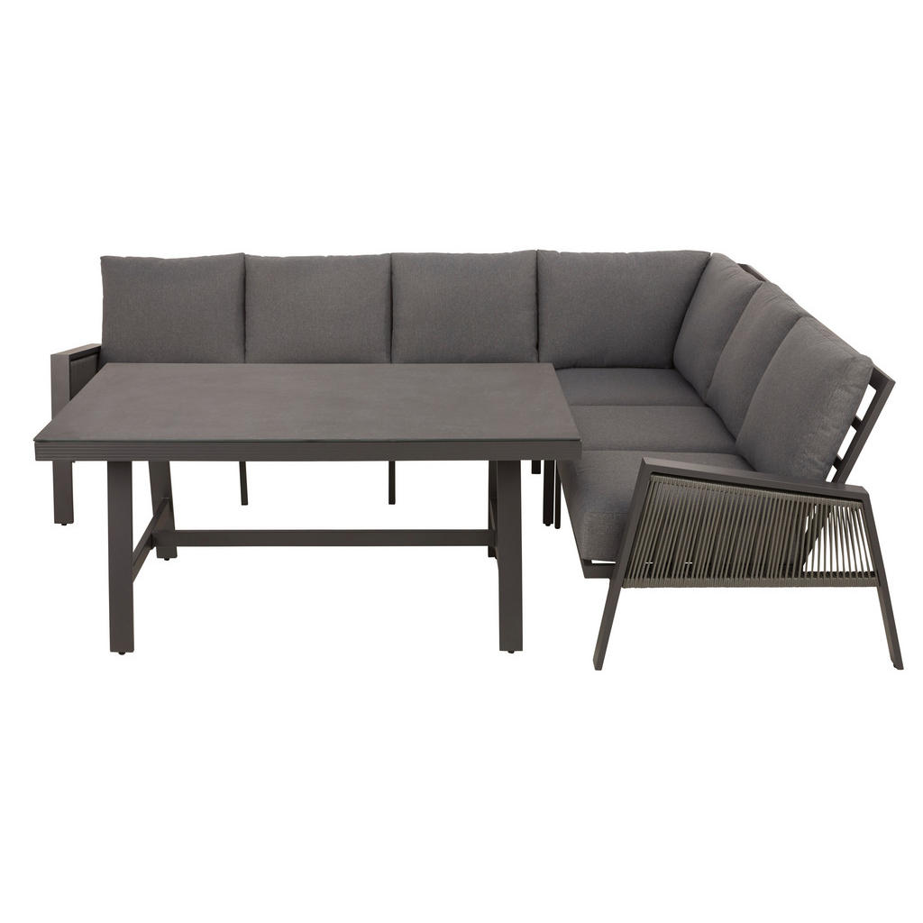 LOUNGESET stof aluminium