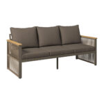 LOUNGEBANK acacia massief aluminium thumbnail 2